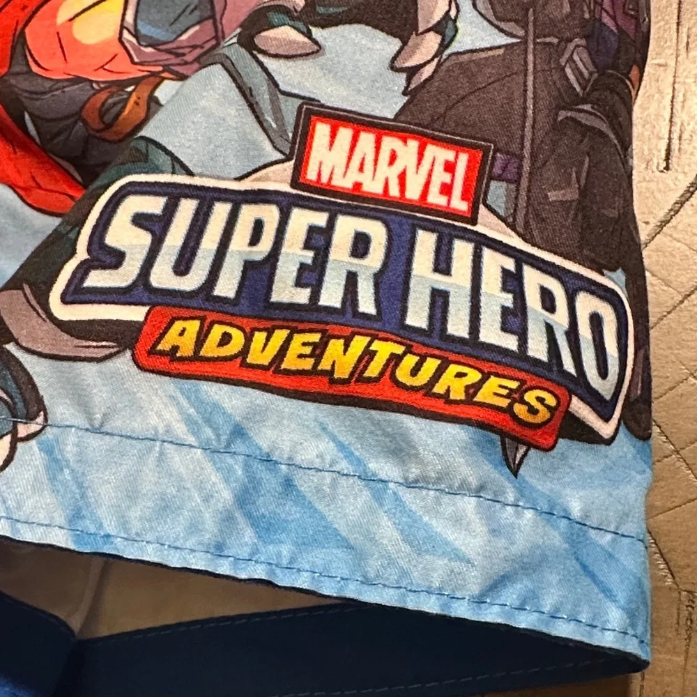 Marvel Blue Superhero Swim Trunks Spider-Man